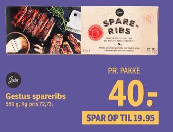 SPAR Gestus spareribs tilbud