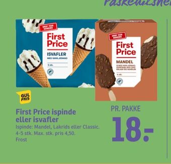 SPAR First price isvafler tilbud