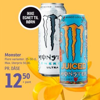 SPAR Monster energidrik tilbud