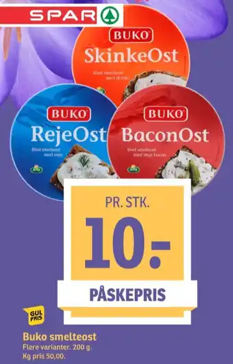 SPAR Buko smelte smøreost baconost tilbud