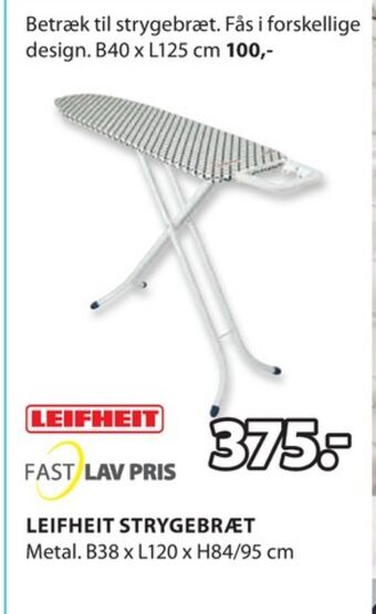 JYSK Leifheit strygebræt tilbud