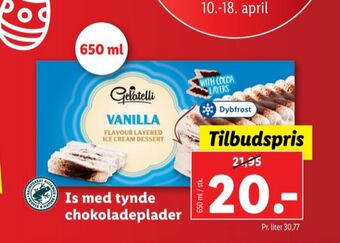 Lidl Gelatelli isdessert tilbud
