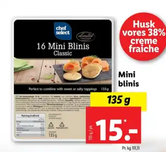 Lidl Chef select blinis tilbud