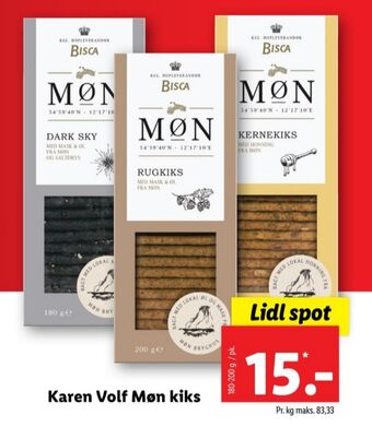 Lidl Møn kiks tilbud