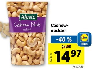 Lidl Alesto cashewnødder tilbud