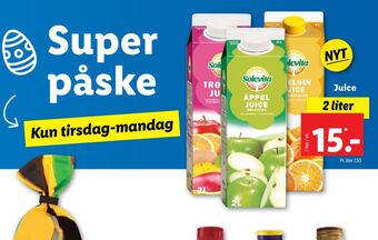 Lidl Solevita juice tilbud