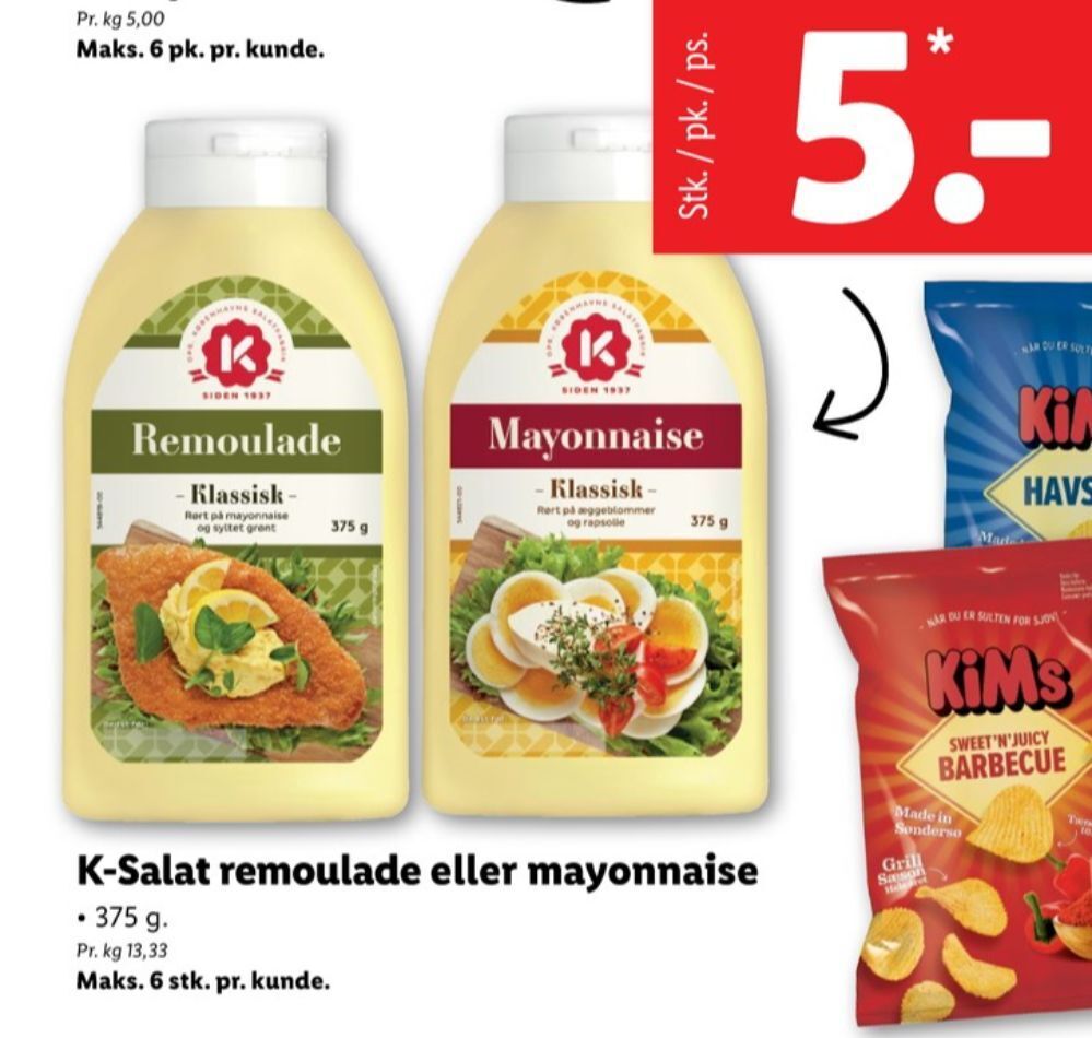 Ksalat remoulade tilbud hos Lidl