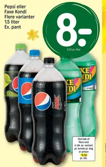 REMA 1000 Pepsi cola tilbud
