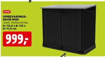 jem & fix Keter opbevaringsskur tilbud