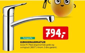 jem & fix Hansgrohe håndvaskarmatur tilbud