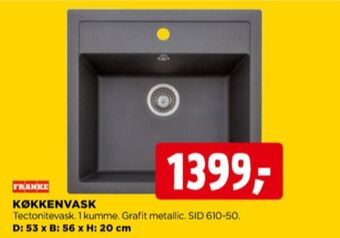jem & fix Franke køkkenvask tilbud