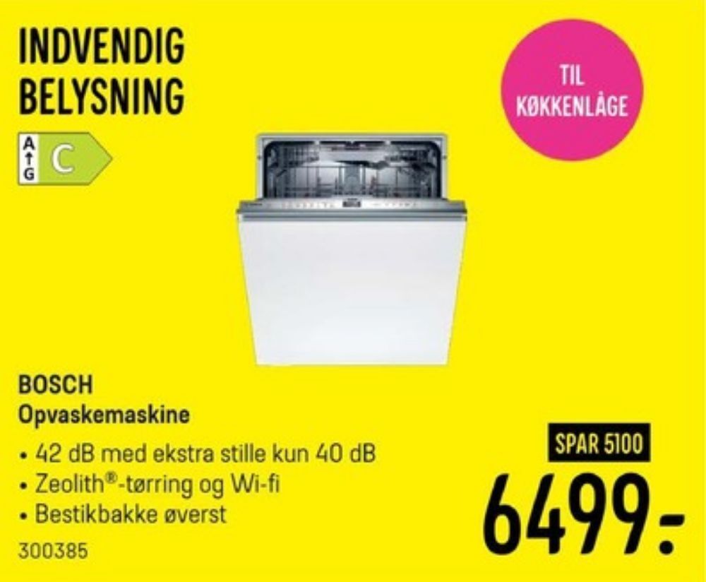 Bosch opvaskemaskine tilbud hos Elgiganten