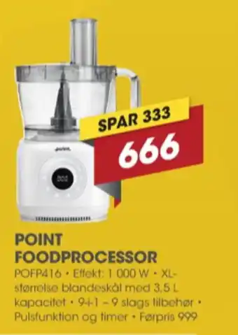 Punkt1 Point foodprocessor tilbud
