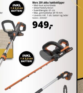 Worx professional hækkeklipper