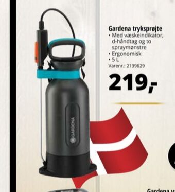 10-4 Byggecenter Gardena tryksprøjte tilbud
