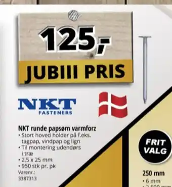 Nkt fasteners søm
