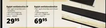 Bygtjek ventilationsklemliste