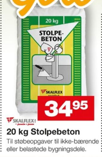 Bauhaus Skalflex stolpebeton tilbud