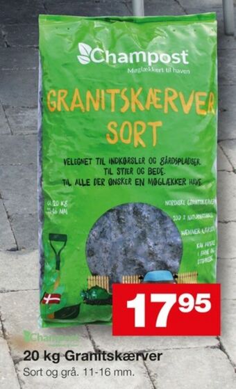 Bauhaus Champost granitskærver tilbud