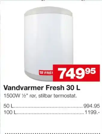 Fresh vandvarmer