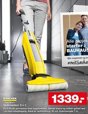 Bauhaus Kärcher gulvvasker tilbud