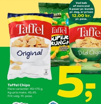 Coop 365 Taffel chips tilbud