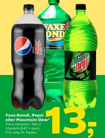 Coop 365 Pepsi max cola tilbud