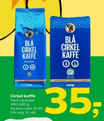 Coop 365 Blå kaffebønner - hele tilbud