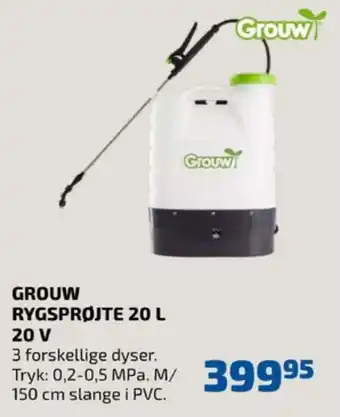 Davidsen Grouw rygsprøjte tilbud