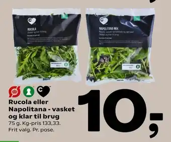 Coop 365 Rucola eller Napolitana - vasket og klar til brug tilbud