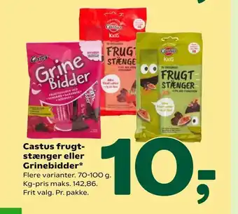 Castus frugt stænger eller Grinebidder