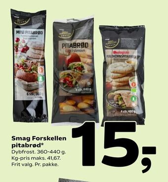 Coop 365 Smag Forskellen pitabrød tilbud