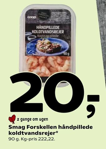 Smag Forskellen håndpillede koldtvandsrejer