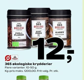 365 økologiske krydderier