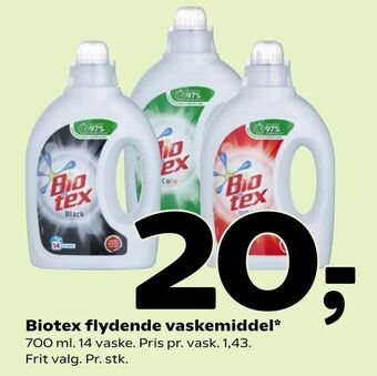 Coop 365 Biotex flydende vaskemiddel tilbud