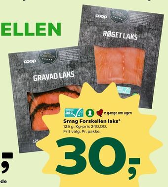 Coop 365 Smag Forskellen laks tilbud