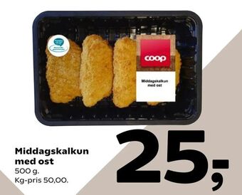 Coop 365 Middagskalkun med ost tilbud