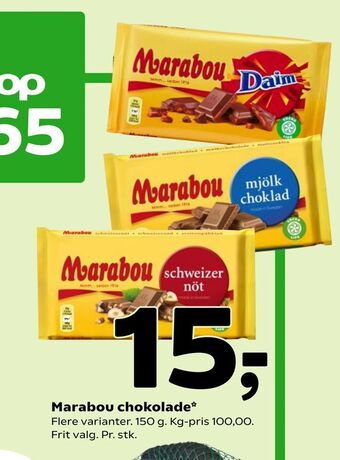 Coop 365 Marabou chokolade tilbud
