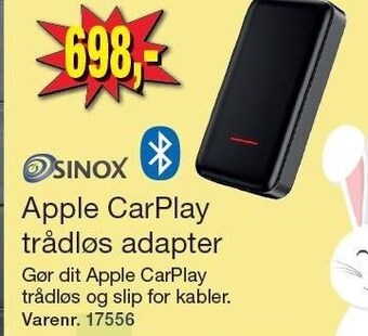 Harald Nyborg Apple CarPlay trådløs adapter tilbud
