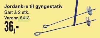 Harald Nyborg Jordankre til gyngestativ tilbud