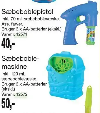 Harald Nyborg Sæbeboblepistol el. -maskine tilbud