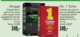 Skygge el. No. 1 Turbo græsfrø