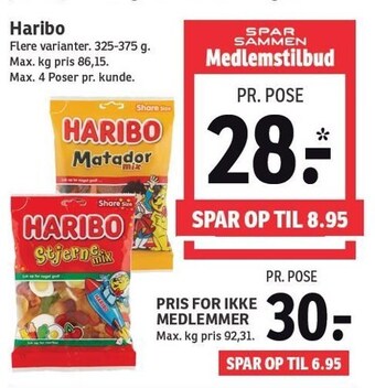 SPAR Haribo tilbud