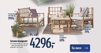 Føtex Lizzano loungesæt tilbud