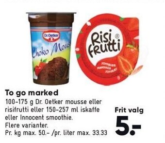 Bilka To go marked tilbud