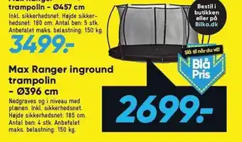 Bilka Max Ranger inground trampolin tilbud