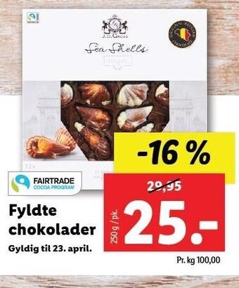 Lidl Fyldte chokolader tilbud