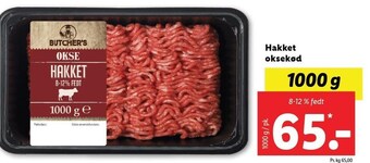 Lidl Hakket oksekød tilbud
