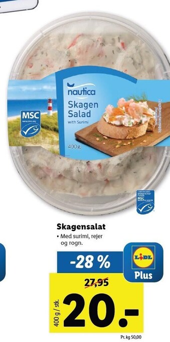 Lidl Skagen salat tilbud