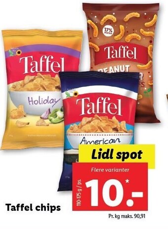 Lidl Taffel chips tilbud